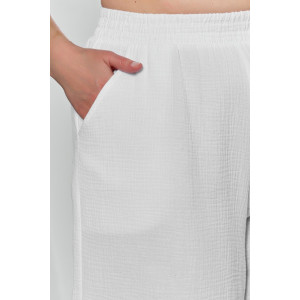 Шорты женские "Вуаль-3" муслин (р-ры: 48-58) белый