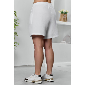 Шорты женские "Вуаль-3" муслин (р-ры: 48-58) белый