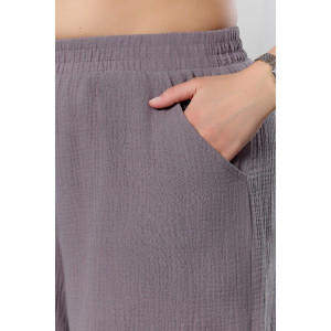 Шорты женские "Вуаль-3" муслин (р-ры: 48-58) серый