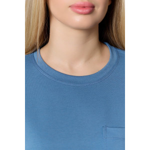 Костюм двойка женский "Терра" футер вискозный (р-ры: 44-54) индиго