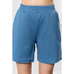 Костюм двойка женский "Терра" футер вискозный (р-ры: 44-54) индиго