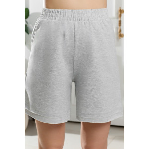 Костюм двойка женский "Терра" футер вискозный (р-ры: 44-54) серый меланж