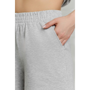 Костюм двойка женский "Терра" футер вискозный (р-ры: 44-54) серый меланж