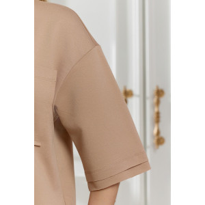 Костюм двойка женский "Терра" футер вискозный (р-ры: 44-54) бежевый