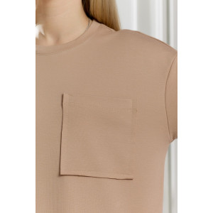 Костюм двойка женский "Терра" футер вискозный (р-ры: 44-54) бежевый