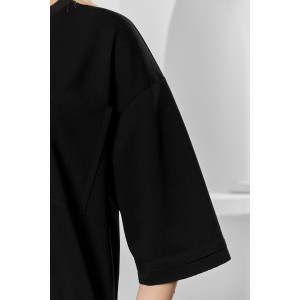 Костюм двойка женский "Терра" футер вискозный (р-ры: 44-54) черный