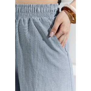 Костюм двойка женский "Ангелина-1" фактурный трикотаж (р-ры: 44-54) серо-синий меланж