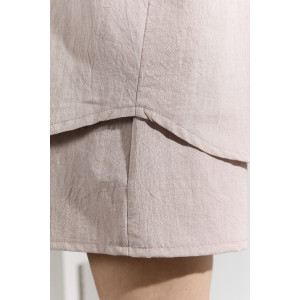 Костюм двойка женский "Ангелина-1" фактурный трикотаж (р-ры: 44-54) миндаль меланж