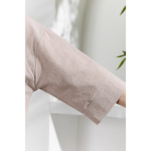 Костюм двойка женский "Ангелина-1" фактурный трикотаж (р-ры: 44-54) миндаль меланж