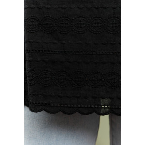 Блузка женская "Милица-1" плательная ткань (р-ры: 46-56) черный-7