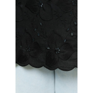 Блузка женская "Милица-1" плательная ткань (р-ры: 46-56) черный-3