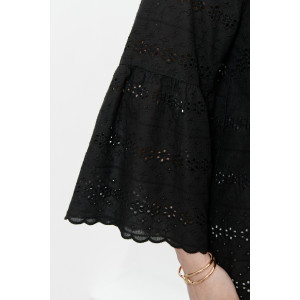 Блузка женская "Милица-2" плательная ткань (р-ры: 48-58) черный-5