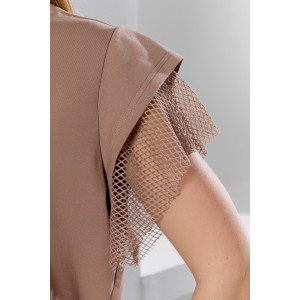 Футболка женская "Софт-1" кулирка с лайкрой (р-ры: 44-54) бежевый