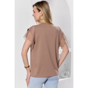 Футболка женская "Софт-1" кулирка с лайкрой (р-ры: 44-54) бежевый