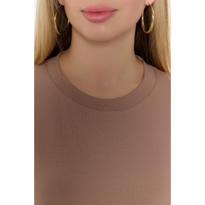 Футболка женская "Софт-1" кулирка с лайкрой (р-ры: 44-54) бежевый