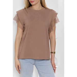 Футболка женская "Софт-1" кулирка с лайкрой (р-ры: 44-54) бежевый