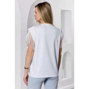 Футболка женская "Софт-1" кулирка с лайкрой (р-ры: 44-54) белый