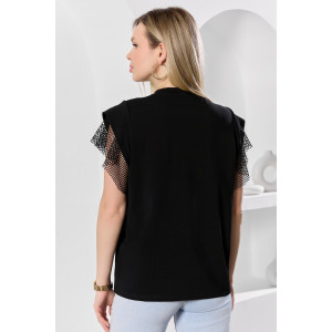 Футболка женская "Софт-1" кулирка с лайкрой (р-ры: 44-54) черный