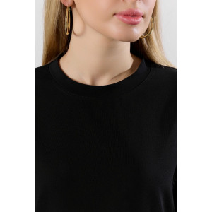 Футболка женская "Софт-1" кулирка с лайкрой (р-ры: 44-54) черный