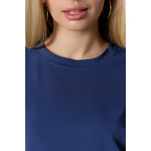 Футболка женская "Софт-1" кулирка с лайкрой (р-ры: 44-54) индиго