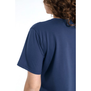 Футболка женская "Базис-5" кулирка с лайкрой (р-ры: 48-58) индиго