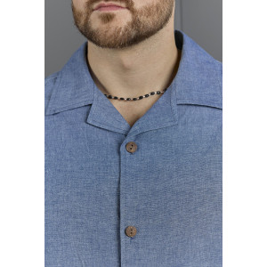 Костюм двойка мужской "Аристократ-2" фактурное полотно (р-ры: 48-58) джинсовый меланж