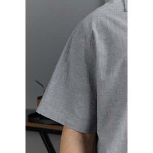 Костюм двойка мужской "Аристократ-2" фактурное полотно (р-ры: 48-58) серый меланж