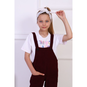 Комбинезон детский МЛШ-5 "Стиляга" вельвет (р-ры: 92-128) бордо