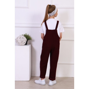 Комбинезон детский МЛШ-5 "Стиляга" вельвет (р-ры: 92-128) бордо