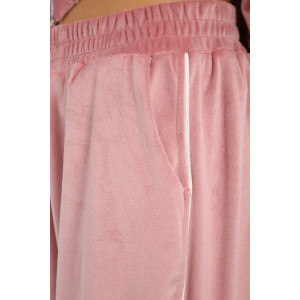 Костюм двойка детский МЛШ "Lux" велюр (р-ры: 122-152) пудра