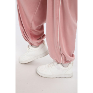 Костюм двойка детский МЛШ "Lux" велюр (р-ры: 122-152) пудра