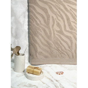 Полотенце махровое "Сафари" 08-176 темно-бежевый (последний размер) 50x90