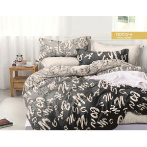 Постельное белье зима-лето поплин стеганый с окантовкой ЗЛПО22-1387 (последний размер) 1.5-сп.