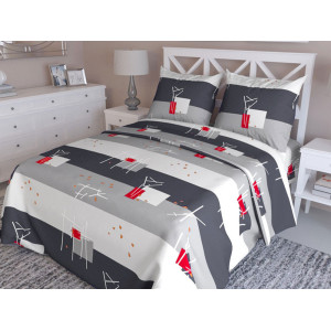 Постельное белье бязь БГ-522 серый