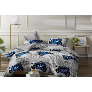 Постельное белье поплин стандарт ПВ6-1195д (последний размер) 1.5-сп.