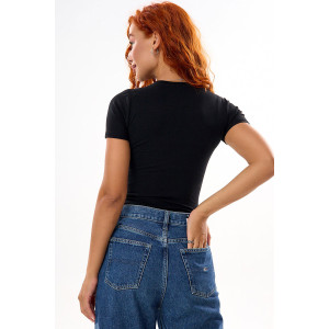 Футболка женская "Египет" 10489 вискоза (последний размер) черный-2 46