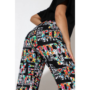 Костюм двойка женский С/15031 "Буквы" хлопок (последний размер) 48