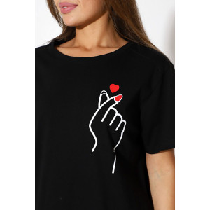 Костюм двойка женский С/15031 "Буквы" хлопок (последний размер) 48