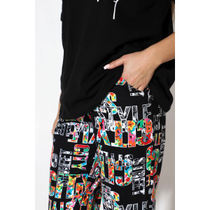 Костюм двойка женский С/15031 "Буквы" хлопок (последний размер) 48