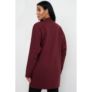 Кардиган женский 0268-19 футер (последний размер) шоколадный 52,54,60,64,66