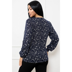 Лонгслив женский 0143-77 масло с начёсом (последний размер) королевский синий 56