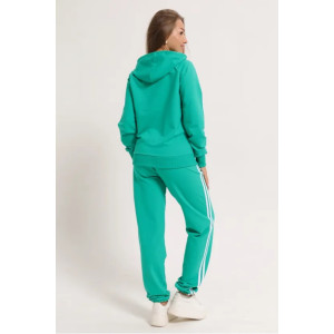 Костюм двойка женский "Джулия-3" 1370-7 футер 2-х нитка (последний размер) ядовито-зеленый 42