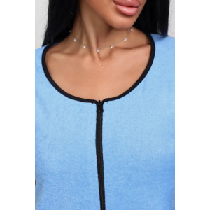 Халат женский "Элла 3" 1380-2 махра (последний размер) голубой 54