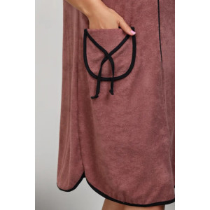 Халат женский "Элла 3" 1380-3 махра (последний размер) каштан 46,52