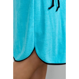 Халат женский "Элла 3" 1380-4 махра (последний размер) бирюза 50,58