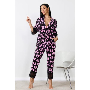 Пижама женская "Ирина 2" 1262-3 кулирка (последний размер) заяц 44-46