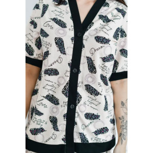 Пижама женская "Модена 2" 1335-3 трикотаж (последний размер) бежевый 54,56