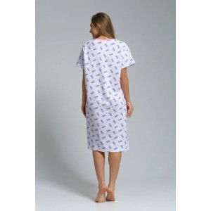 Сорочка женская "Анжела 2" 1322-3 кулирка (последний размер) гигант букет 56,58