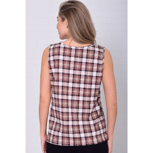 Майка женская 6217о кулирка (последний размер) коричневый 54