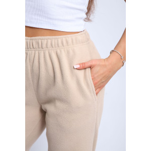 Брюки женские 8048л флис (последний размер) бежевый 54